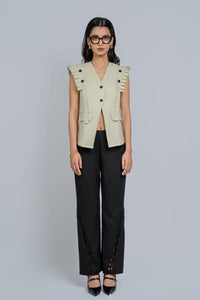 Sage Statement Waistcoat