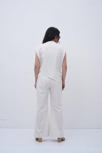 The Side-Tie Power White Top