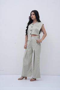 The Side-Tie Power Sage Green Bottom