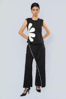 White Power Petal Top