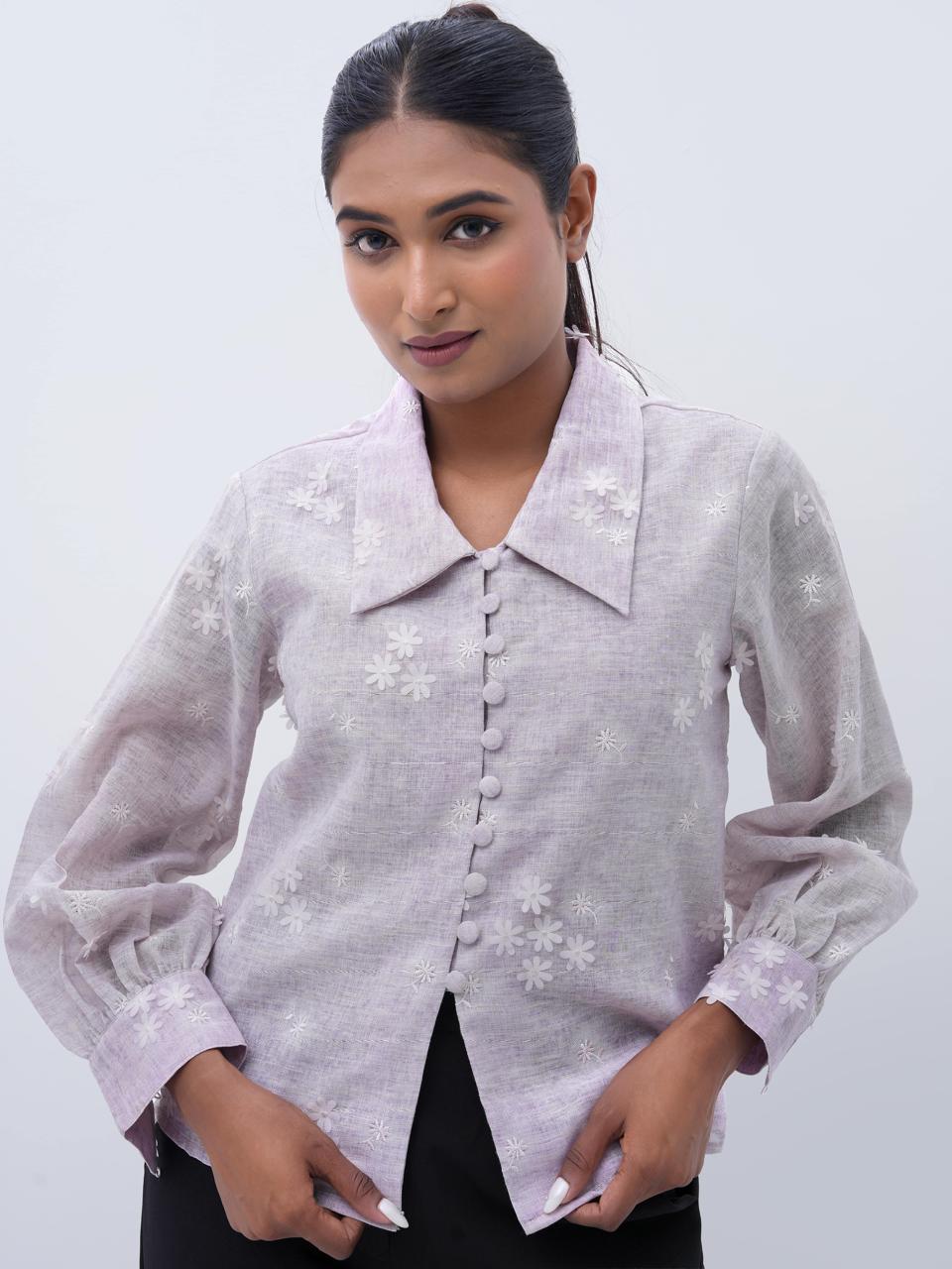 Floral Dream Soft Lilac Shirt