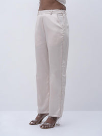 Light Beige Straight fit Pant
