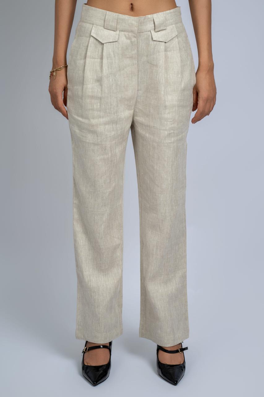 Linen Blazer Set Pants