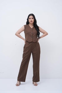 Structured waistcoat Top