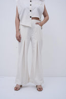 The Side-Tie Power White Bottom