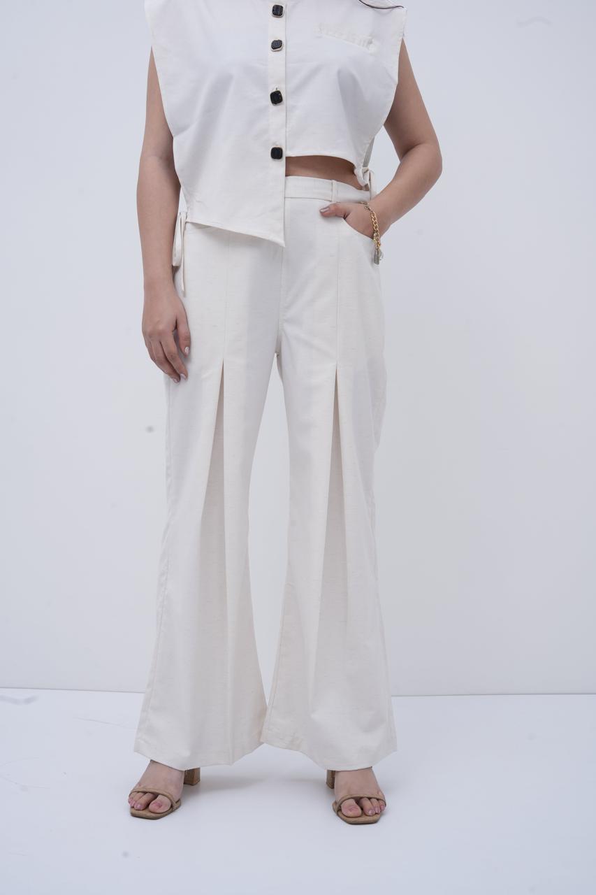 The Side-Tie Power White Bottom