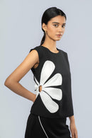 White Power Petal Top