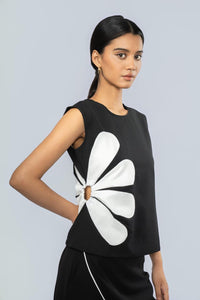 White Power Petal Top