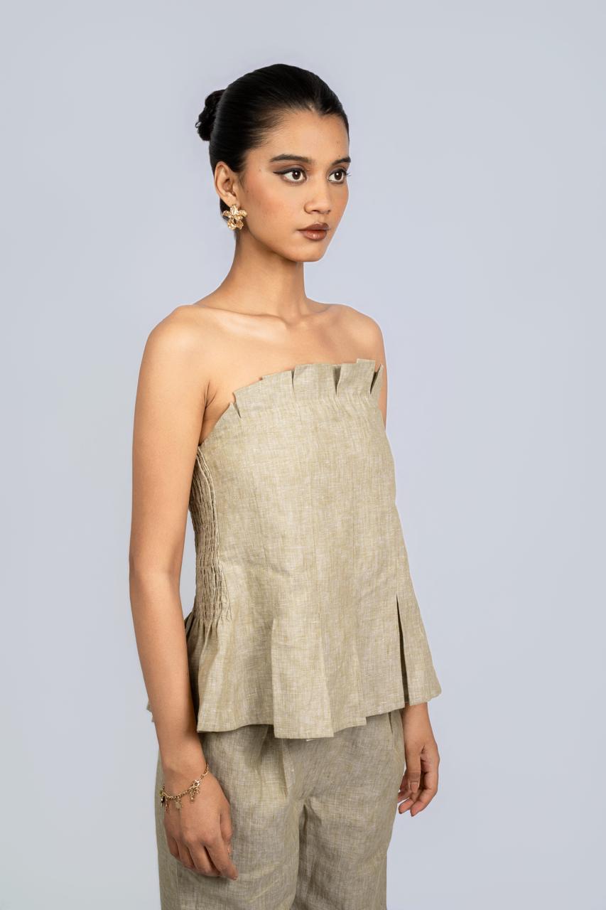 Linen off shoulder top