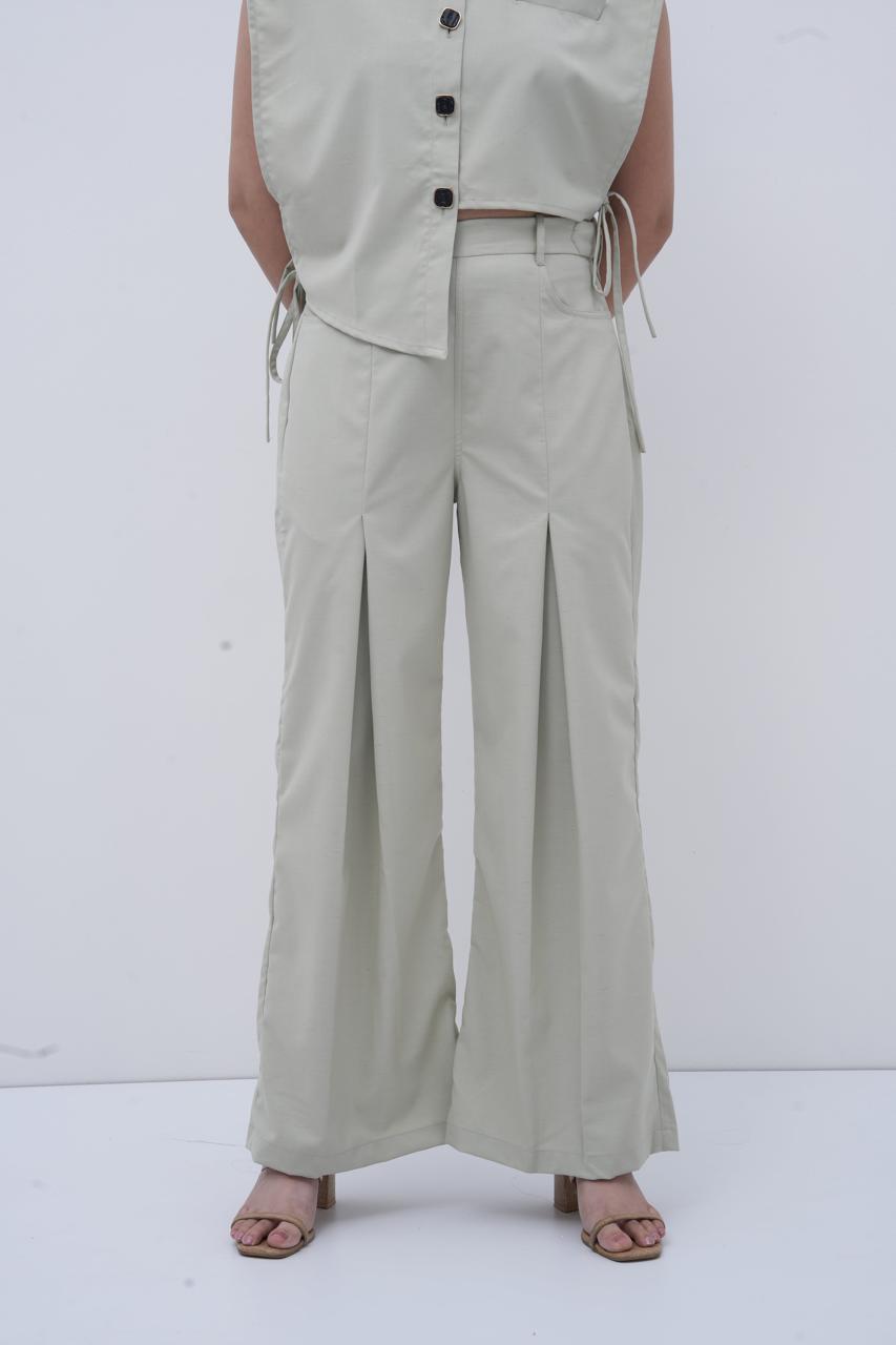 The Side-Tie Power Sage Green Bottom