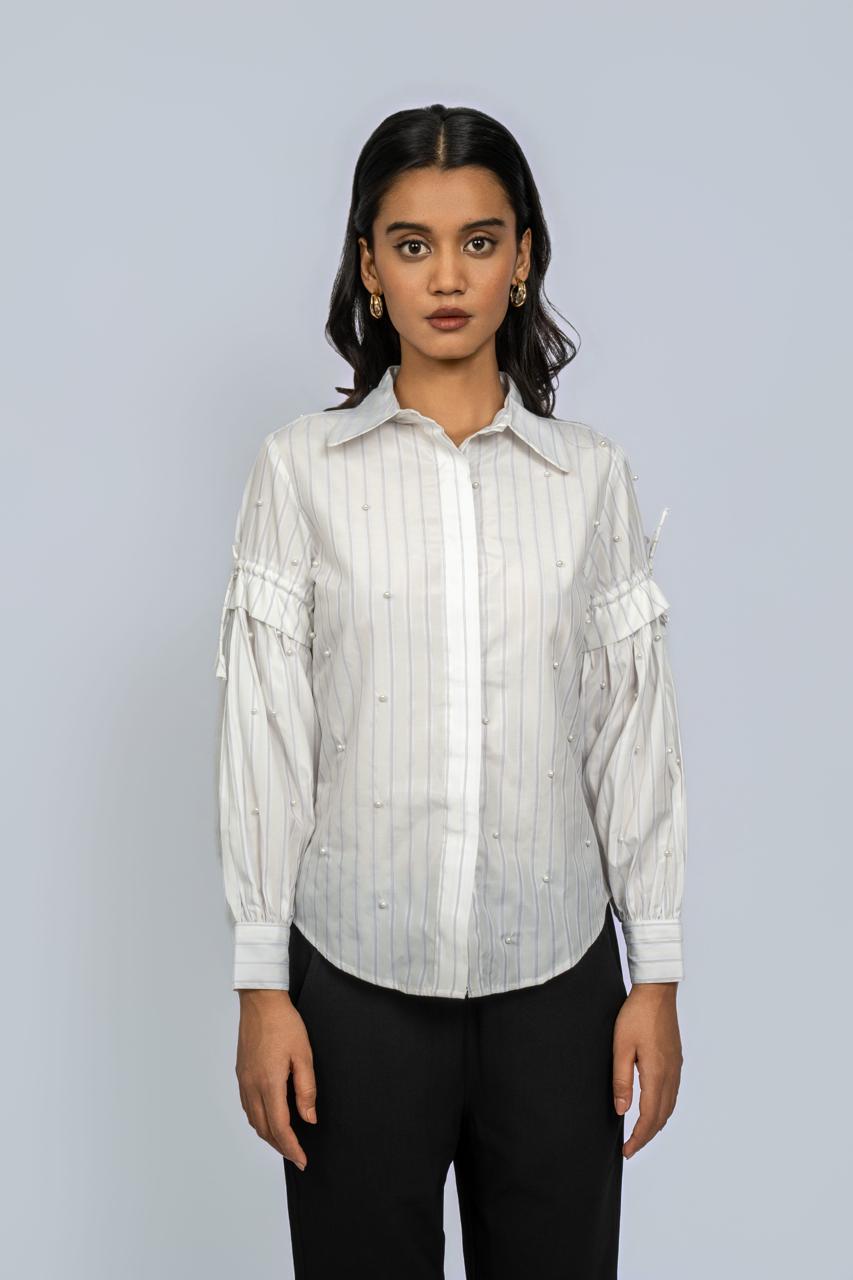 Ivory pearl shirt