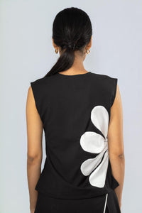 White Power Petal Top