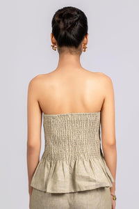 Linen off shoulder top