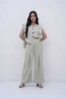 The Side-Tie Power Sage Green Bottom