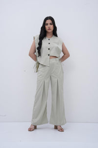 The Side-Tie Power Sage Green Bottom