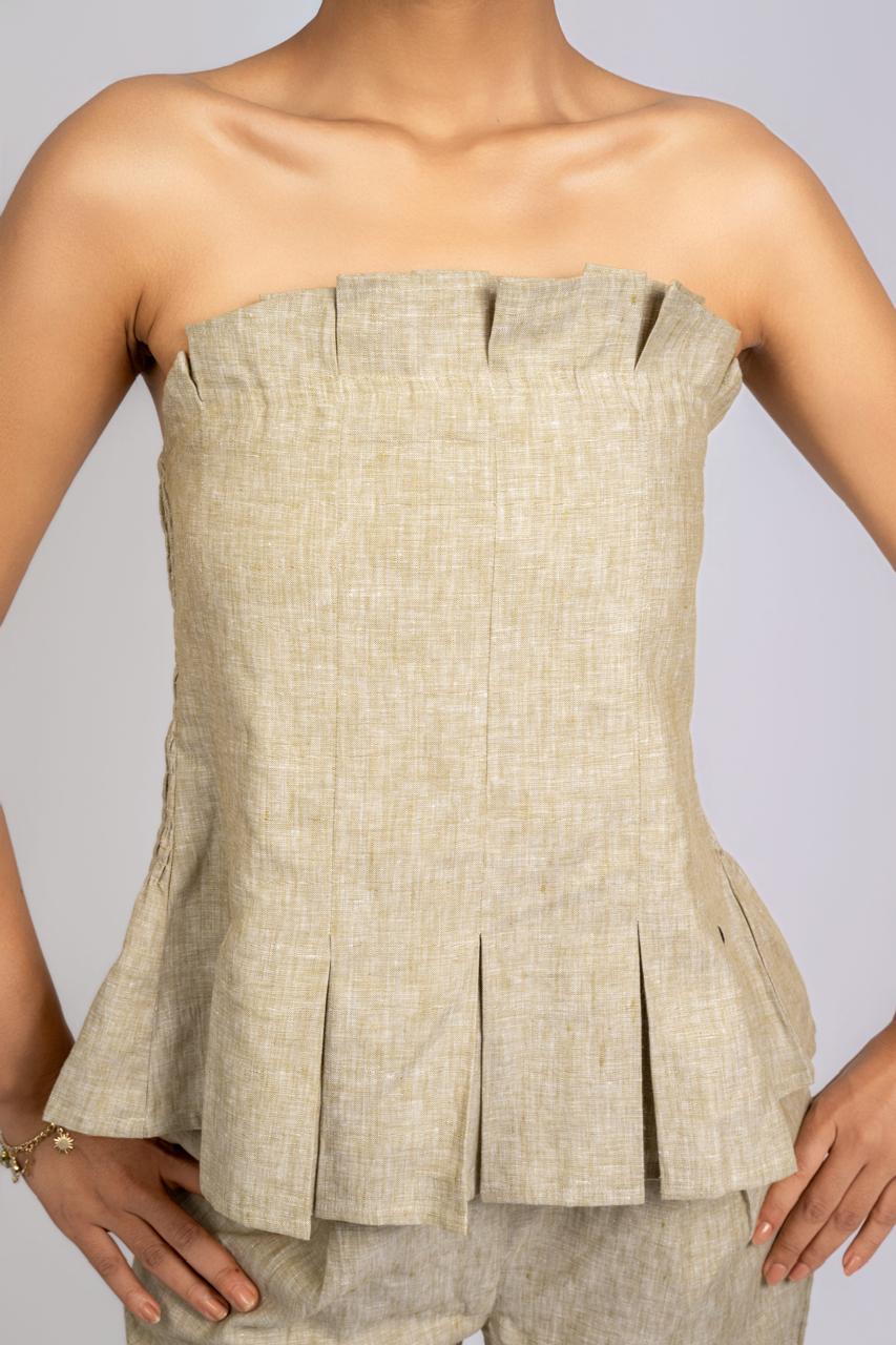 Linen off shoulder top