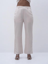 Light Beige Straight fit Pant
