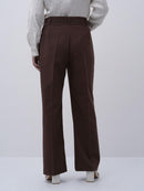 Brown Straight fit Pant