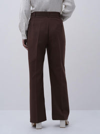Brown Straight fit Pant