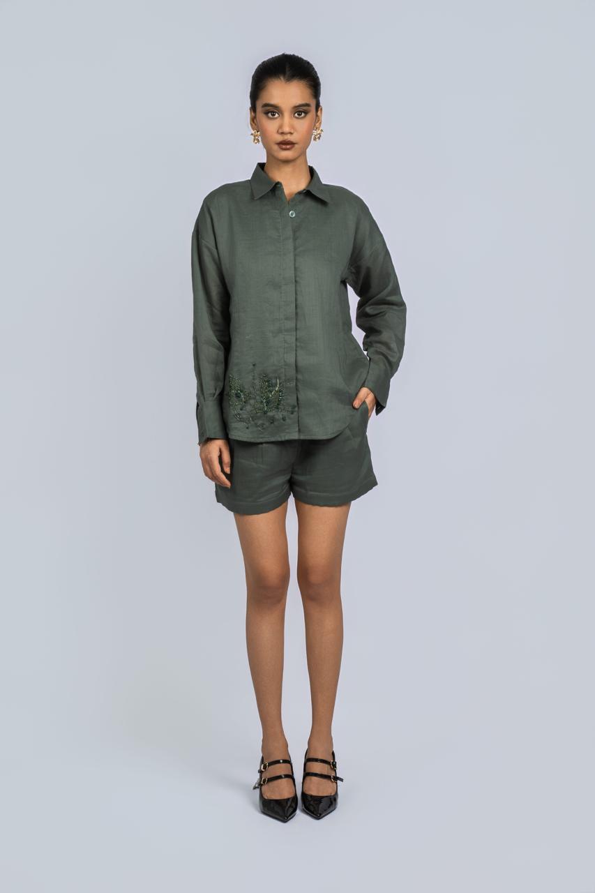 Bird Eye Linen Shirt
