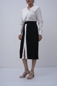 The Monochrome Authority Skirt