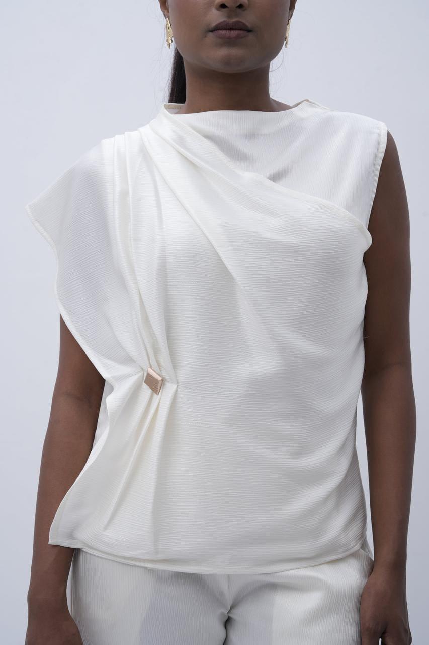 The Pleated Flow Top