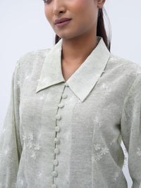 Floral Dream Pastel Green Shirt