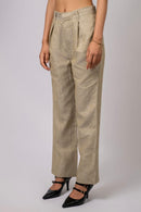 Linen Straight Fit Pants