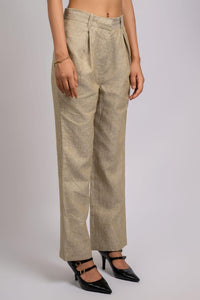 Linen Straight Fit Pants