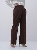 Brown Straight fit Pant