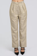 Linen Straight Fit Pants