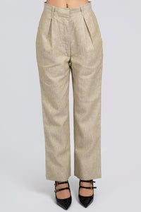 Linen Straight Fit Pants