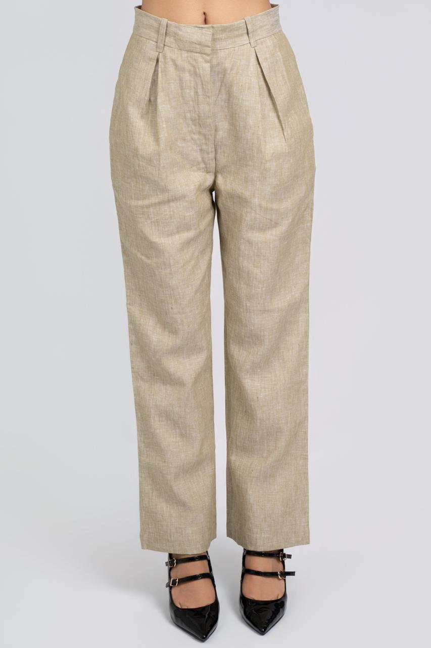 Linen Straight Fit Pants