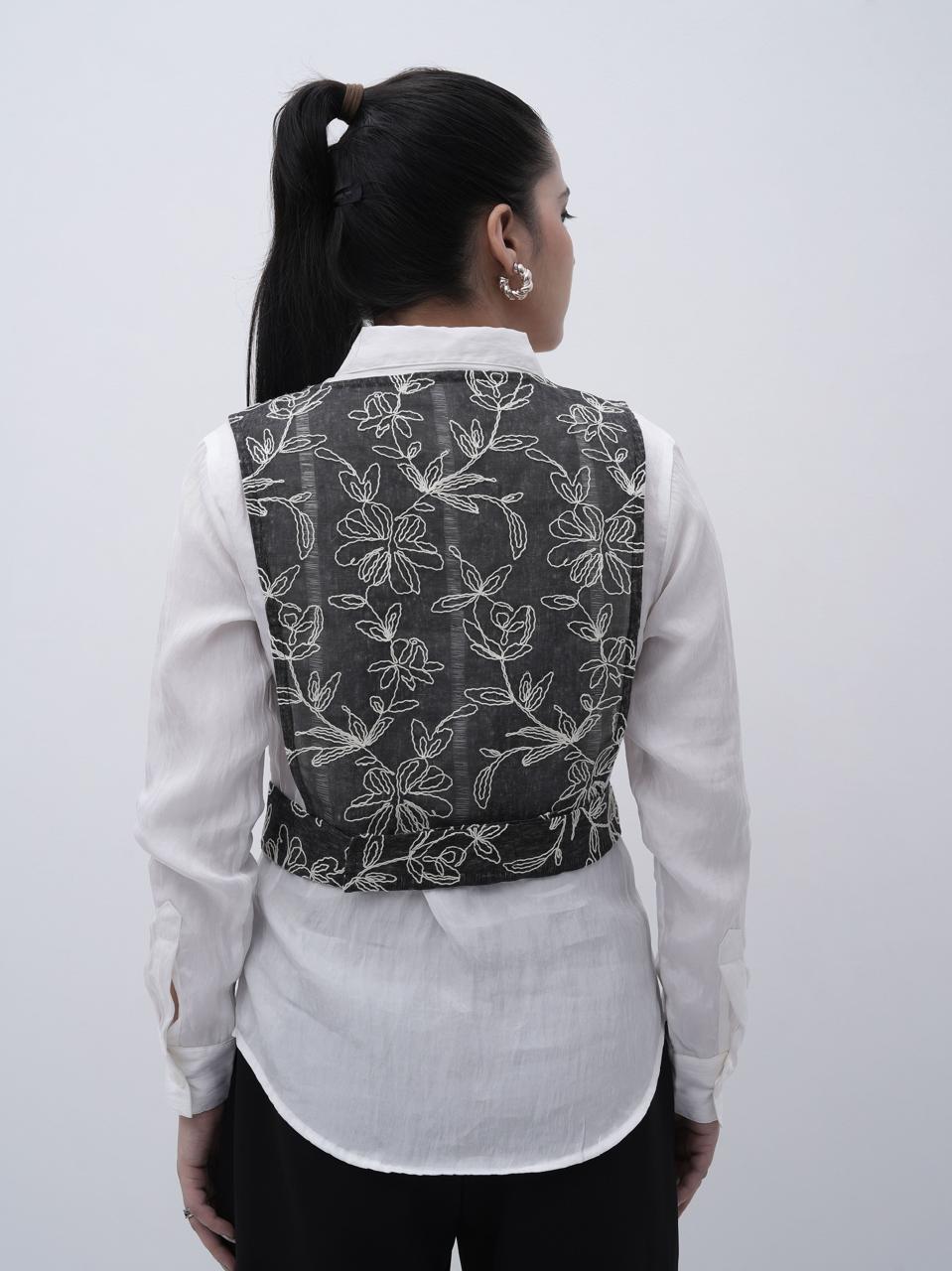 Noir Bloom Waistcoat