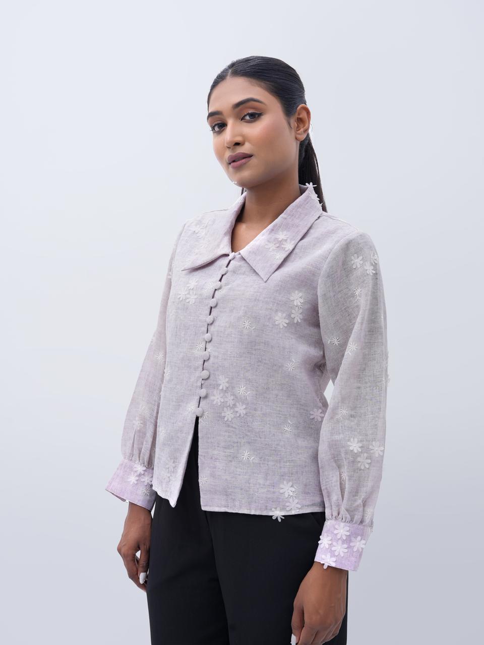 Floral Dream Soft Lilac Shirt