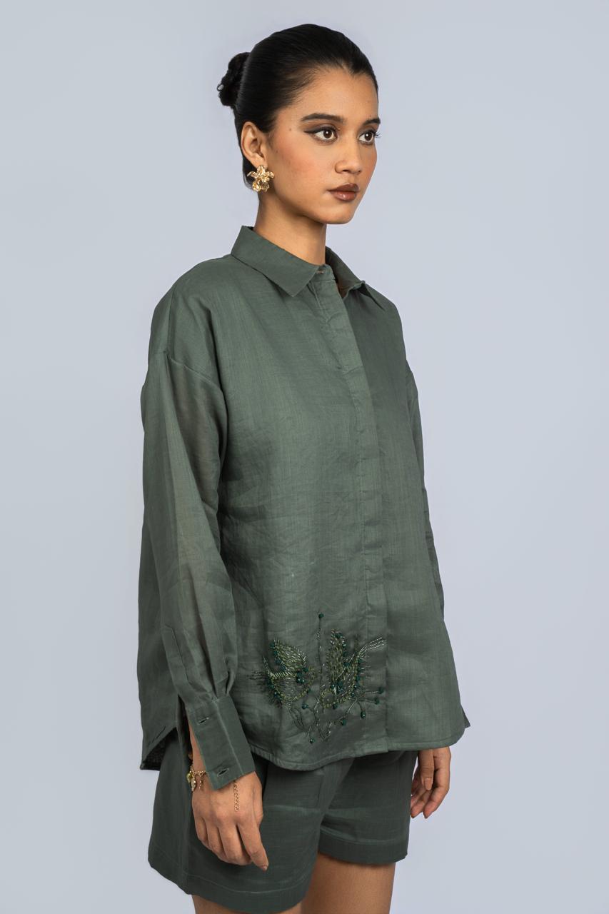 Bird Eye Linen Shirt