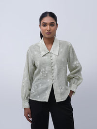 Floral Dream Pastel Green Shirt