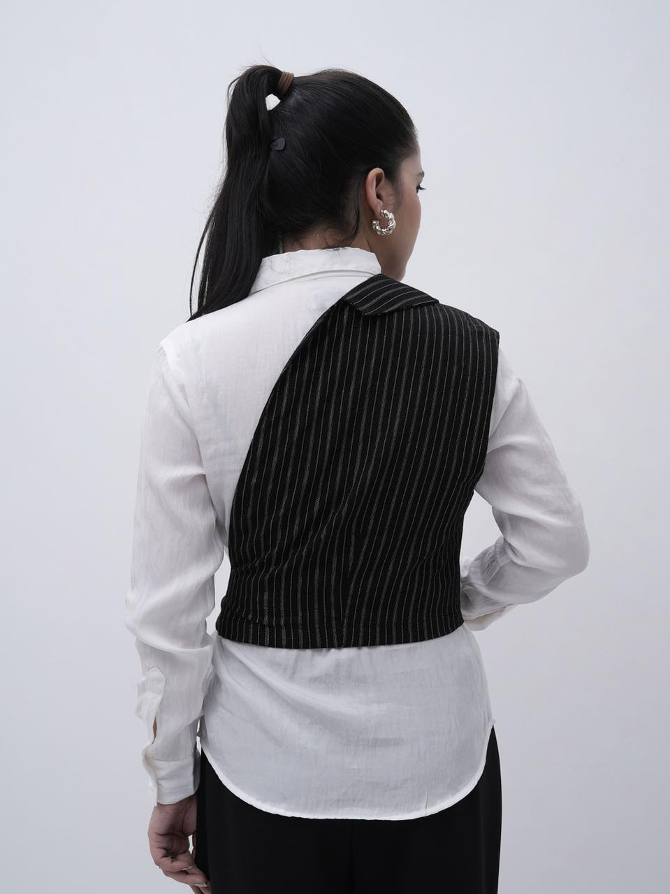 One Shoulder Blazer