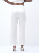 Pearl White Straight fit Pant