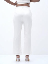 Pearl White Straight fit Pant