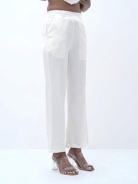 Pearl White Straight fit Pant