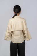 Beige Cascade top