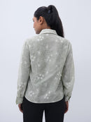 Floral Dream Pastel Green Shirt