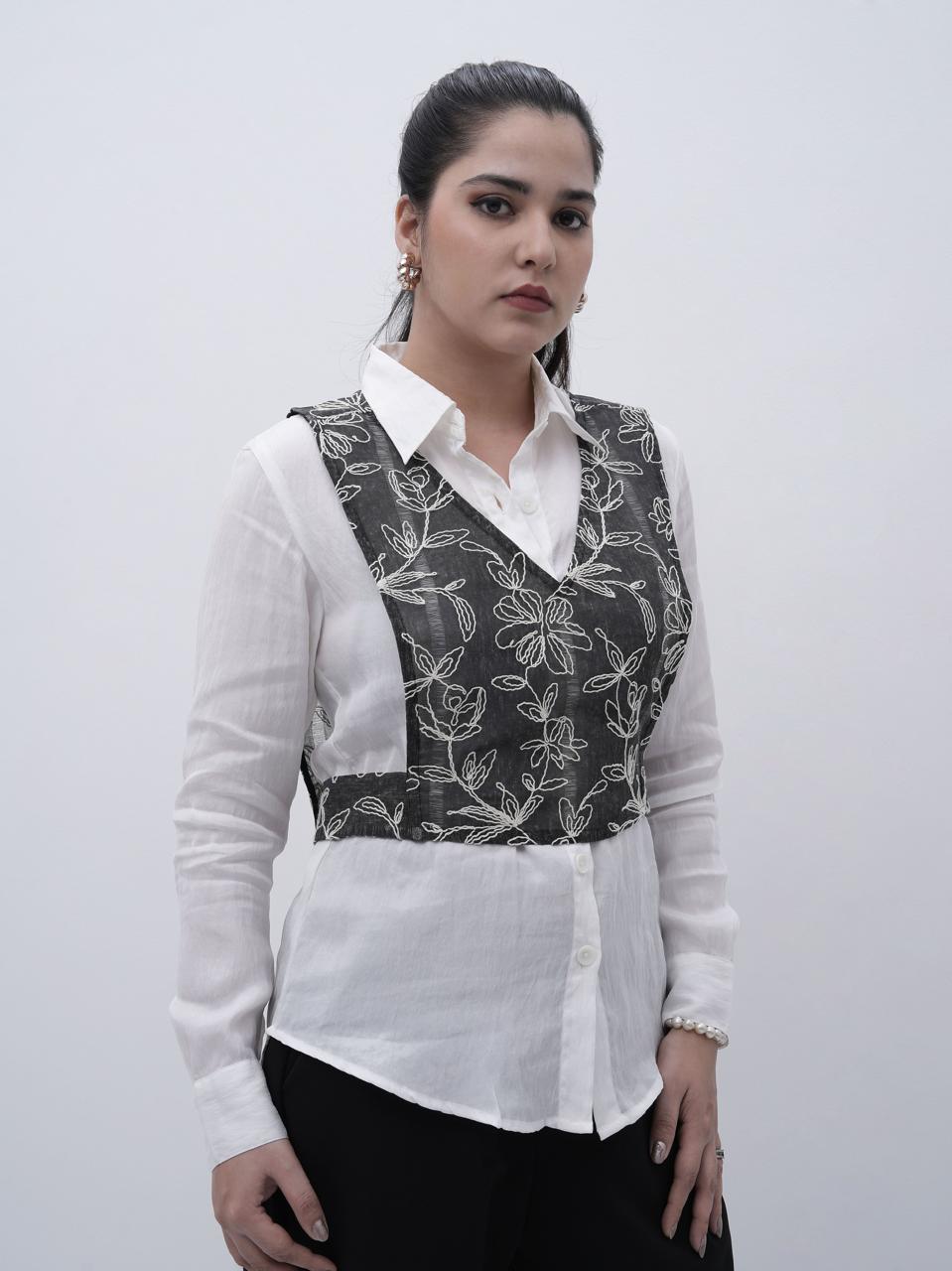 Noir Bloom Waistcoat