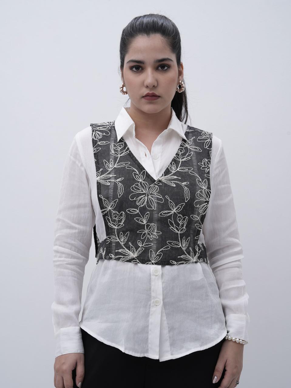 Noir Bloom Waistcoat