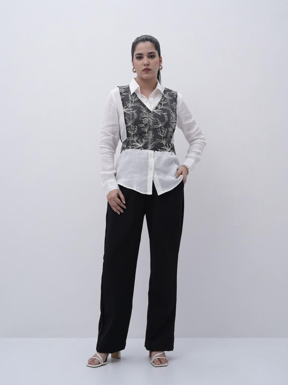 Noir Bloom Waistcoat