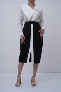 The Monochrome Authority Skirt